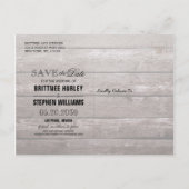 Hochzeitliches Foto Save the Date Hydrangeas Light Postkarte (Rückseite)