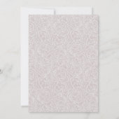 Hochzeitliches Gown-Brautparty Einladung (Rückseite)