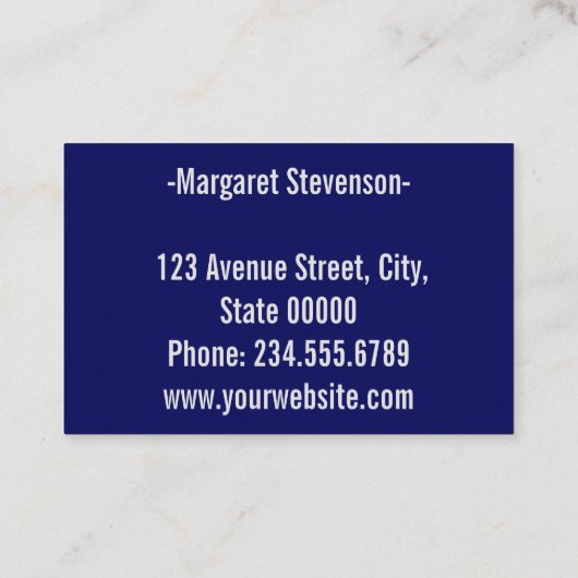 Hochzeitliches Jubiläum Visitenkarte (Rückseite)