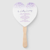 Hochzeitliches lila, modernes Farbprogramm Fächer (Rückseite)