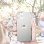 Hochzeitliches Monogramm-Liebe Herz Aufkleber<br><div class="desc">Ein großartiger Koordinatengegenstand! Unsere Monogramm-Hochzeitsaufkleber sind eine hervorragende Ergänzung zu den Hochzeitsartikeln für die Kollektion Beautiful Brown Horses Design. Fügen Sie Ihre Hochzeitspaare Monogramm und besondere Datum. Verwenden Sie die Vorlage, um ein eigenes Paar Monogramm Aufkleber zu erstellen.</div>