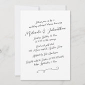 Hochzeitliches Probe Dinner Party, modern rustikal Einladung (Vorderseite)