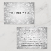 Hochzeitliches Wunderland - Silver Winter Wonderla Begleitkarte (Vorne/Hinten)