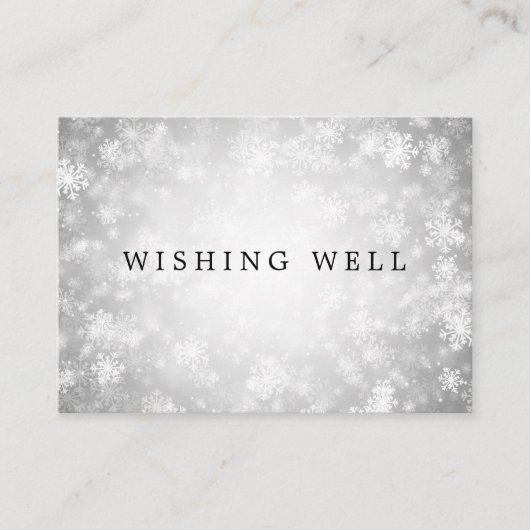 Hochzeitliches Wunderland - Silver Winter Wonderla Begleitkarte (Vorderseite)