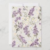 Hochzeitlilacs für die Vow-Erneuerung Einladung (Rückseite)