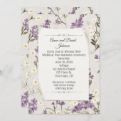 Hochzeitlilacs für die Vow-Erneuerung Einladung (Vorne/Hinten)