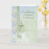 Hochzeitlilien und Schmetterling Karte (Gelbe Blume)