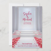 Hochzeitmagazin Cover Rose Petals Einladung (Vorderseite)