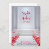 Hochzeitmagazin Cover Rose Petals Einladung (Vorne/Hinten)
