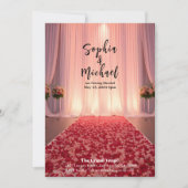 Hochzeitmagazin Cover Rose Petals Einladung (Vorderseite)