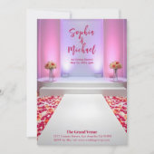 Hochzeitmagazin Cover Rose Petals Einladung (Vorderseite)