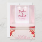 Hochzeitmagazin Cover Rose Petals Einladung (Vorderseite)