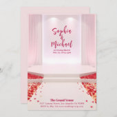 Hochzeitmagazin Cover Rose Petals Einladung (Vorne/Hinten)