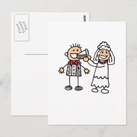 Hochzeitmaterial 49 postkarte (Vorne/Hinten)
