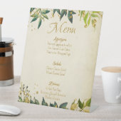 Hochzeitmenü Brown Sockelschild (In Situ)