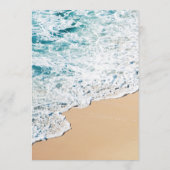 Hochzeitmenü-Karte Beach-Thema Menükarte (Rückseite)