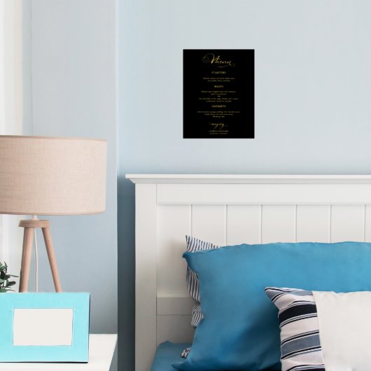 Hochzeitmenü Unterwegs Elegant Foliendrucke (In Situ (Schlafzimmer))