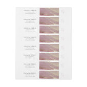 Hochzeitmongramm-Rücksendeadresse (Bogen)