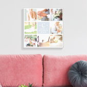 Hochzeitmonogramm 8 FotoCollage Leinwanddruck (Insitu (Wohnzimmer))