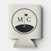 Hochzeitmonographie Datum Golf Thema Dosenkühler (Rückseite)