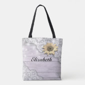 Hochzeitmutter des Hochzeitsockels Sonnenblumenwal Tasche (Rückseite)