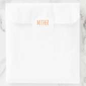 Hochzeitmutter des Party Runder Aufkleber (Tasche)