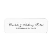 Hochzeitname Klassisches Handschriftendesign (Vorne)