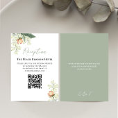 Hochzeitpeach Empfang QR Code UAWG Begleitkarte