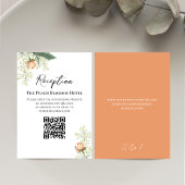 Hochzeitpeach Empfang QR Code UAWG Begleitkarte