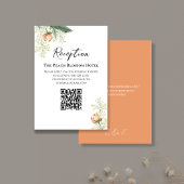 Hochzeitpeach Empfang QR Code UAWG Begleitkarte
