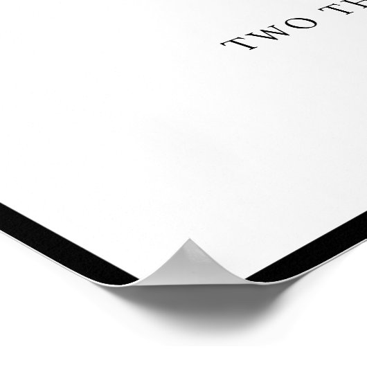 Hochzeitplakat Poster (Ecke)