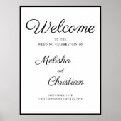 Hochzeitplakat Poster (Vorne)