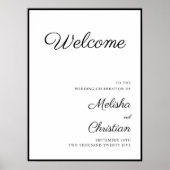 Hochzeitplakat Poster (Vorne)