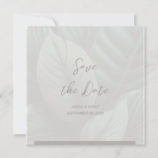 HochzeitQR-Code Save the Date Einladung (Vorderseite)