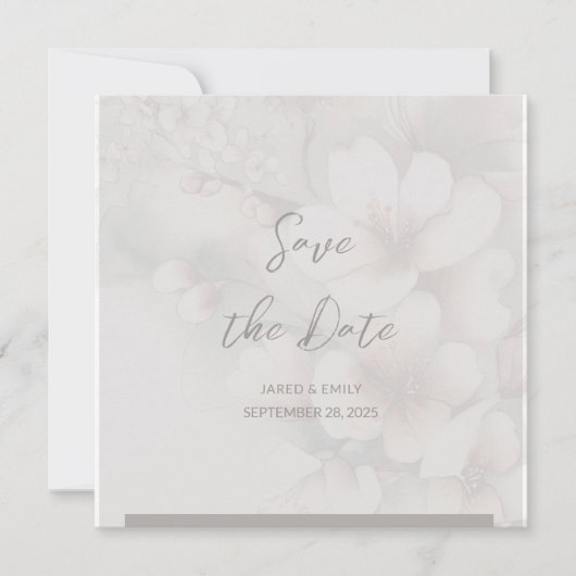 HochzeitQR-Code Save the Date Einladung (Vorderseite)