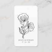 HochzeitRed White Scan Qr Code Foto Album Modern Visitenkarte (Rückseite)