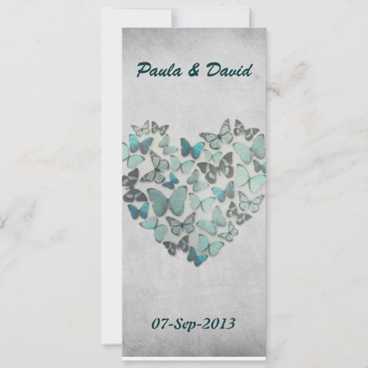 Hochzeitreise Einladung (Vorderseite)