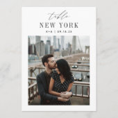 Hochzeitreise Reiseziel Foto Tischnummer (Vorderseite)