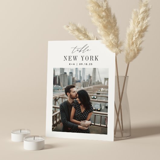 Hochzeitreise Reiseziel Foto Tischnummer