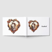 Hochzeitromantisches Steampunkherz-Paar Gästebuch (Voll)