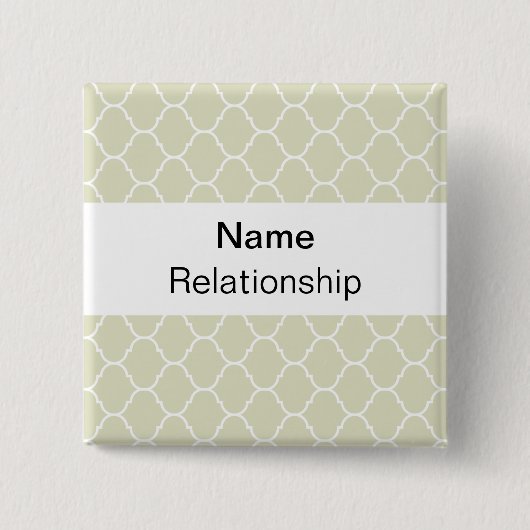 Hochzeits-Abzeichen (GROTESK) Button (Vorderseite)