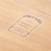 Hochzeits-Acryl-Einladung I Barock Eleganter Rahme Acryleinladungen (Ablage )