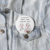 Hochzeits-Andenken, Geschenke, Werbegeschenke für Button (Beispiel)