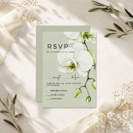 Hochzeits-Antwortkarten Orchidee RSVP Karte
