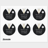 Hochzeits-Anzug danken Ihnen, Aufkleber zu (Blatt)