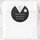 Hochzeits-Anzug danken Ihnen, Aufkleber zu (Tasche)