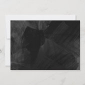 Hochzeits-Aufschub-Mitteilungs-schlichtes formales Einladung (Rückseite)