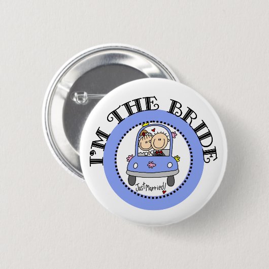 Hochzeits-Auto-Braut Button (Vorne & Hinten)