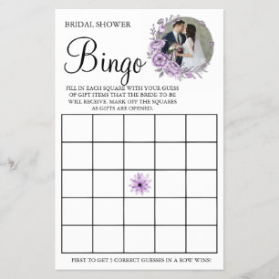 Hochzeits-Bingo-Spielkarte für Orchideen Flyer