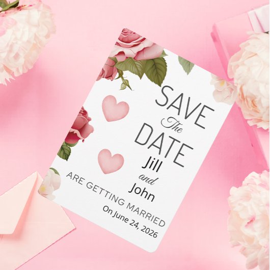 Hochzeits-Blumen-Herz-Save-the-Date-Karte